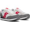 Saucony Unisex-Child Cohesion KDZ Alternative Closure Sneaker(White/Grey/Red)