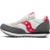 Saucony Unisex-Child Cohesion KDZ Alternative Closure Sneaker(White/Grey/Red)