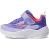 Skechers Girl’s Microspec Advance Sneaker(Lavender/Neonpink)