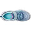 Skechers Girl’s Microspec Advance Sneaker(Lightgrey/Aqua)
