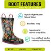 Western Chief Girl’s Limited Edition Printed Rain Boots (Toddler/Little Kid/Big Kid)(Floral Swirl)