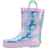 Western Chief Girl’s Limited Edition Printed Rain Boots (Toddler/Little Kid/Big Kid)(Lucky Unicorn)