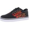 Heelys girls Wheeled Footwear Skate Shoe(Black/Red/Flames)