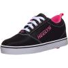 Heelys girls Wheeled Footwear Skate Shoe(Black/White/Pink)