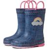 Western Chief Girl’s Limited Edition Printed Rain Boots (Toddler/Little Kid/Big Kid)(Blue)