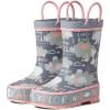 Western Chief Girl’s Limited Edition Printed Rain Boots (Toddler/Little Kid/Big Kid)(Grey)