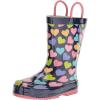 Western Chief Girl’s Limited Edition Printed Rain Boots (Toddler/Little Kid/Big Kid)(Happy Hearts)