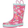 Western Chief Girl’s Limited Edition Printed Rain Boots (Toddler/Little Kid/Big Kid)(Pink)