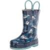 Western Chief Girl’s Limited Edition Printed Rain Boots (Toddler/Little Kid/Big Kid)(Shark Squad)