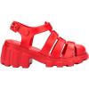 mini melissa Megan Platform Sandals for Kids(Red)