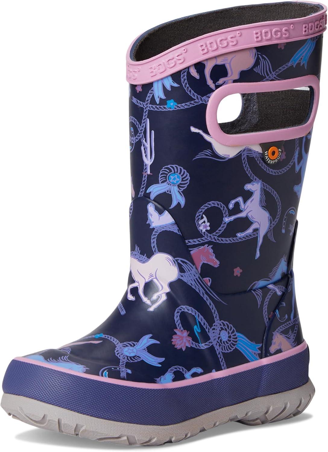 imageBOGS UnisexChild Kids Rainboot Rain BootPurple Multi