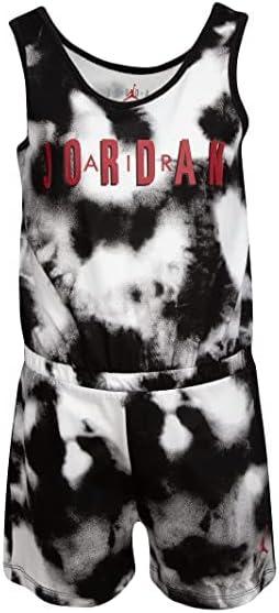 imageJordan Girls TieDye Romper Little KidsBlackTiedye