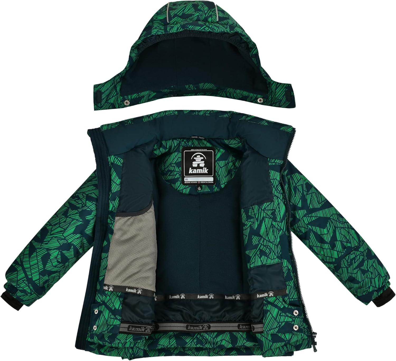 imageKamik Boys Wings Insulated Jacket ToddlerLittle Big KidGreen