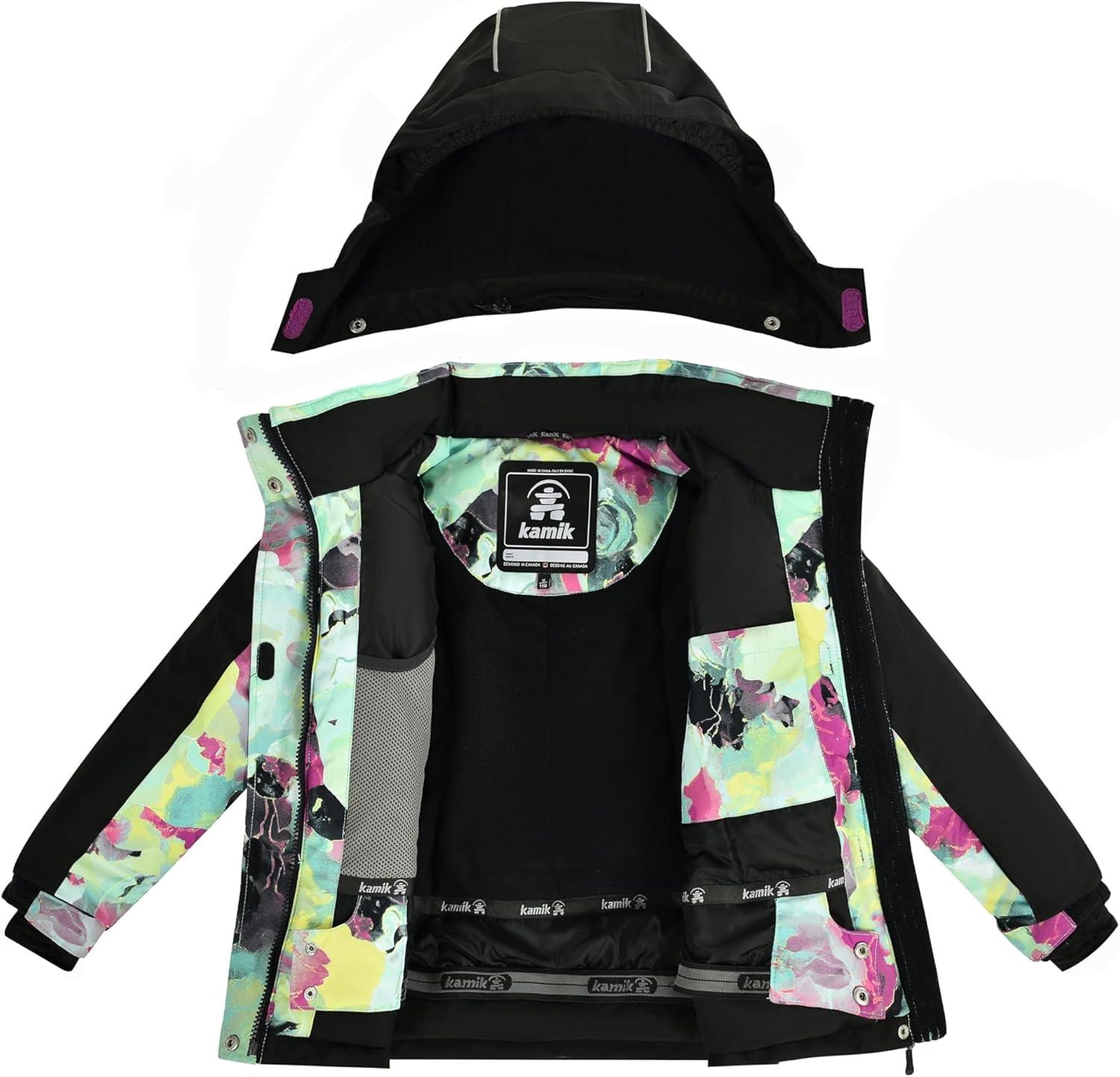 imageKamik girls Mirabel Insulated Jacket ToddlerLittle KidBig KidBlack