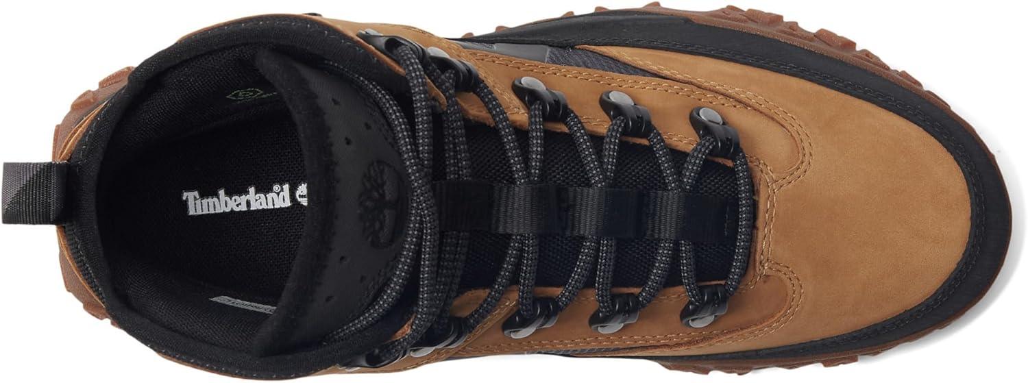 imageTimberland boys Greenstride Motion 6quot Mid FabricLeather Waterproof ToddlerLittle KidWheat Nubuck