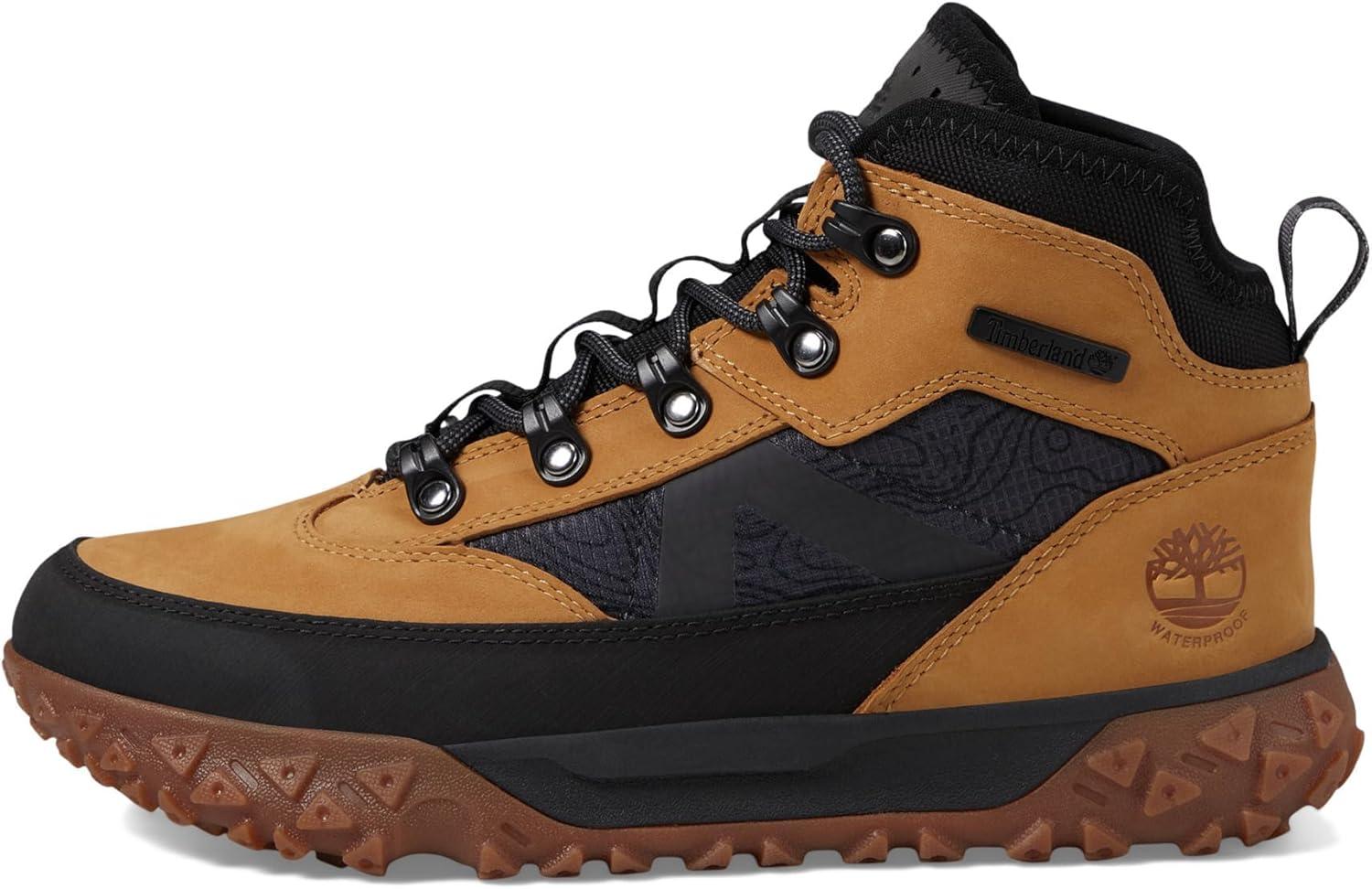 imageTimberland boys Greenstride Motion 6quot Mid FabricLeather Waterproof ToddlerLittle KidWheat Nubuck
