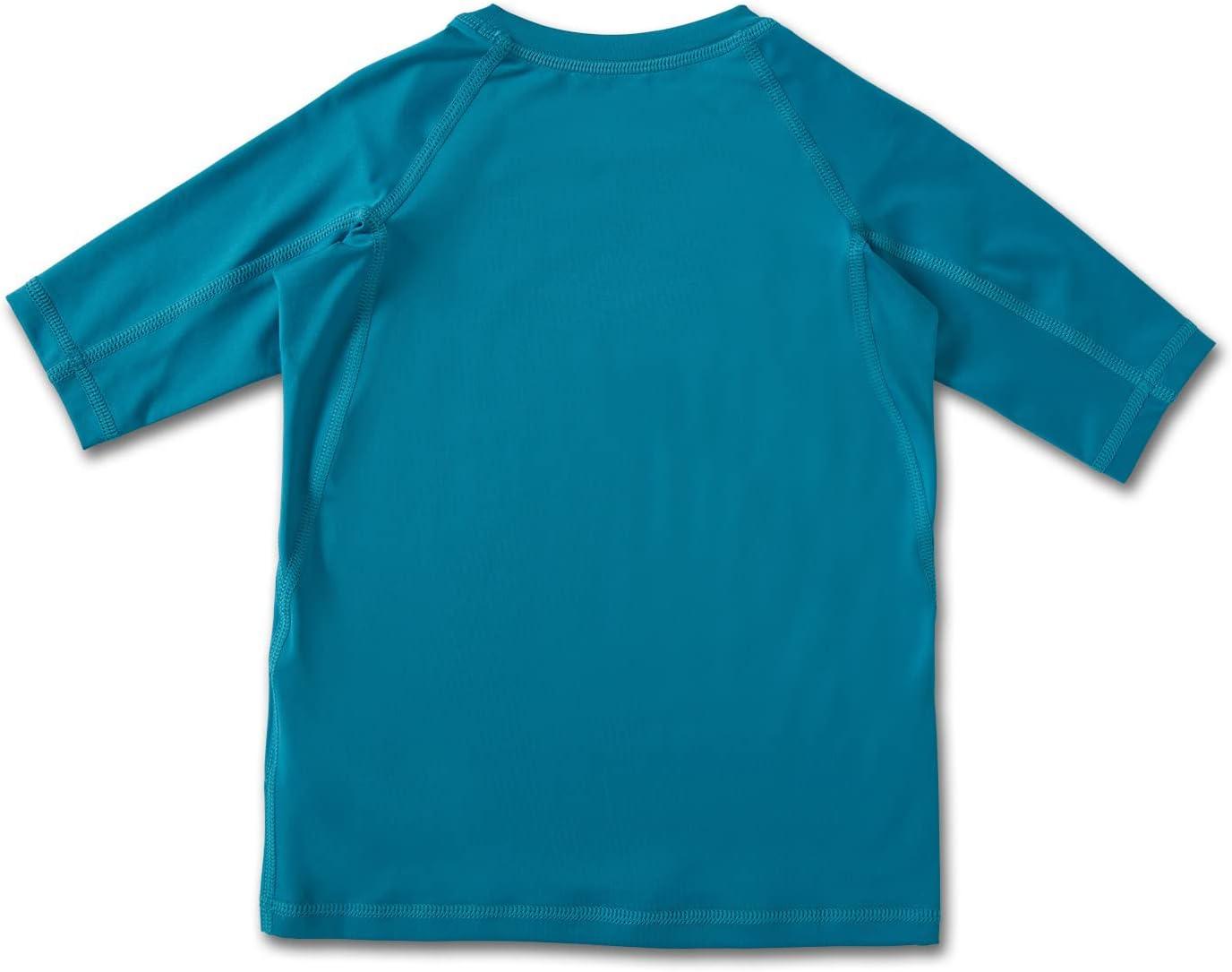 imageVolcom Boys Lido Solid Lycra Short Sleeve Rashguard 50 Uv ProtectionBarrier Reef