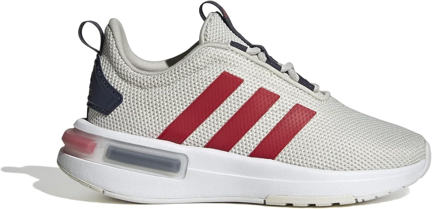 imageadidas Kids Racer TR23 LaceUp SneakerOrbit GreyBetter ScarletShadow Navy