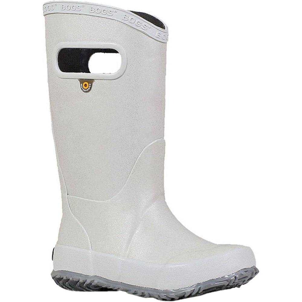 imageBOGS Rainboot Solid Kids ToddlerYouth BootGlitter Silver