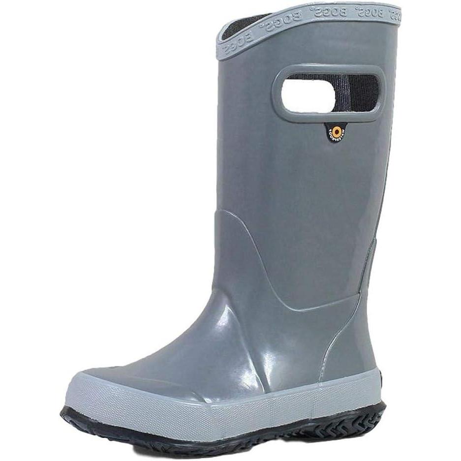 imageBOGS Rainboot Solid Kids ToddlerYouth BootGrey