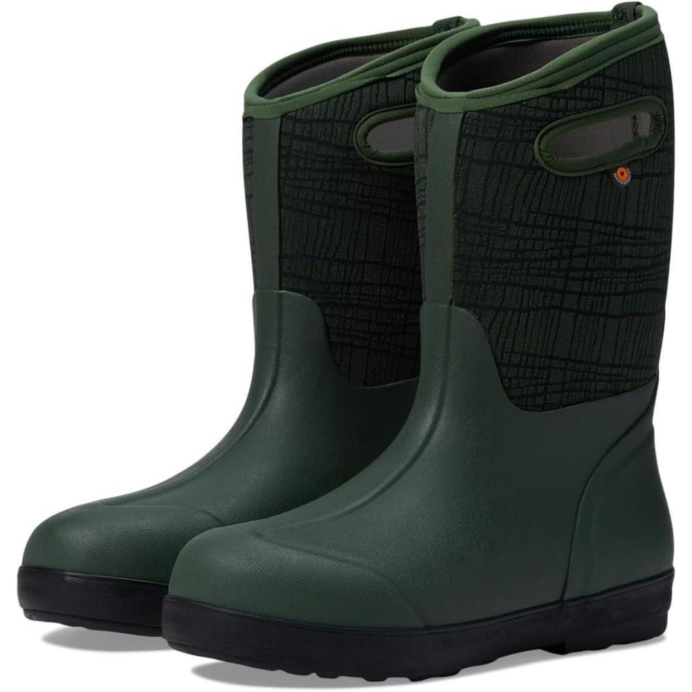 imageBOGS UnisexChild Classic Ii Cracks ToddlerLittle Big Kid Rain BootDark Green 1