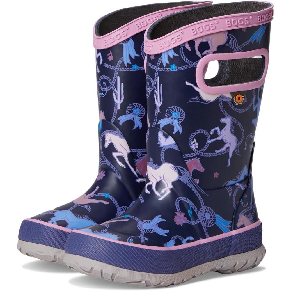 imageBOGS UnisexChild Kids Rainboot Rain BootPurple Multi