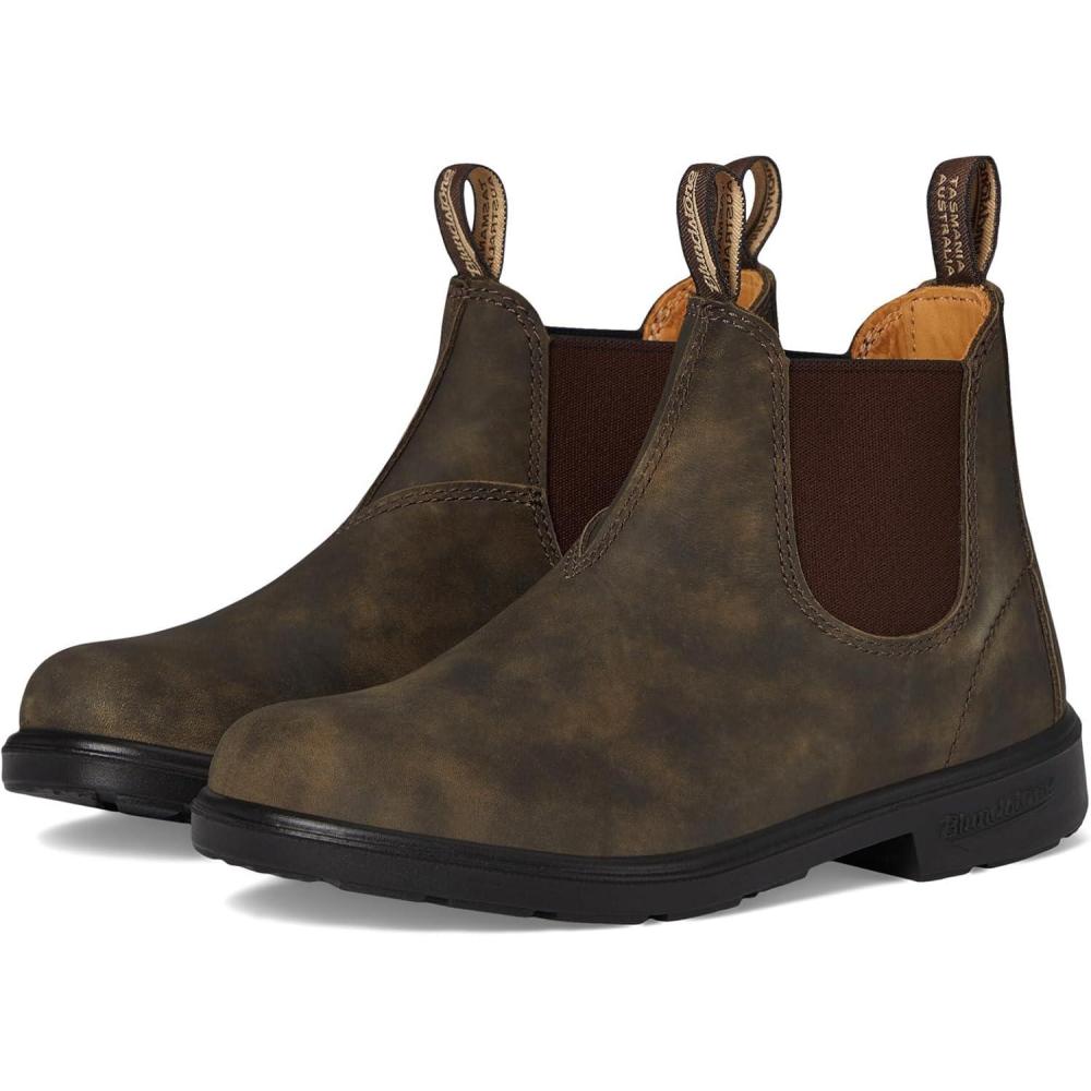 imageBlundstone unisexchild Chelsea Bootslittle KidRustic Brown