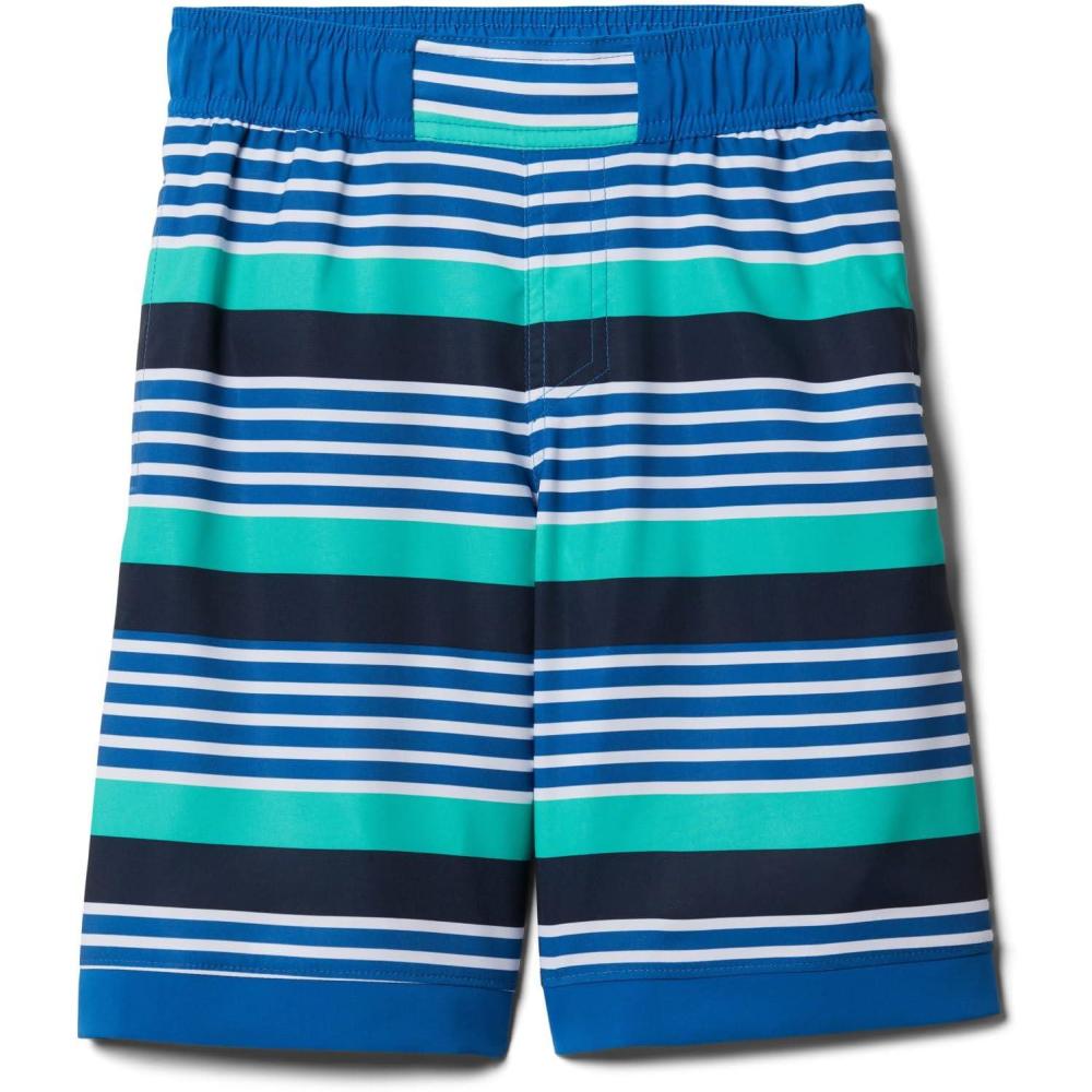 imageColumbia Boys Sandy Shores Boardshort MoistureWicking UV Sun ProtectionBright Indigo Milo Stripe
