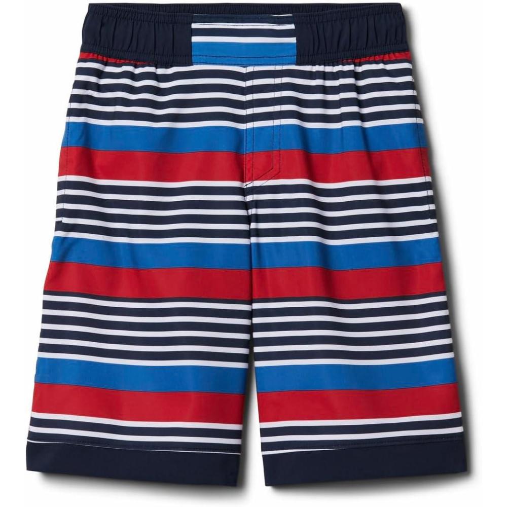 imageColumbia Boys Sandy Shores Boardshort MoistureWicking UV Sun ProtectionCollegiate Navy Milo Stripe