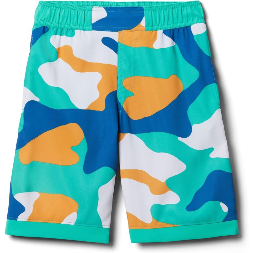 imageColumbia Boys Sandy Shores Boardshort MoistureWicking UV Sun ProtectionElectric Turquoise Mod Camo