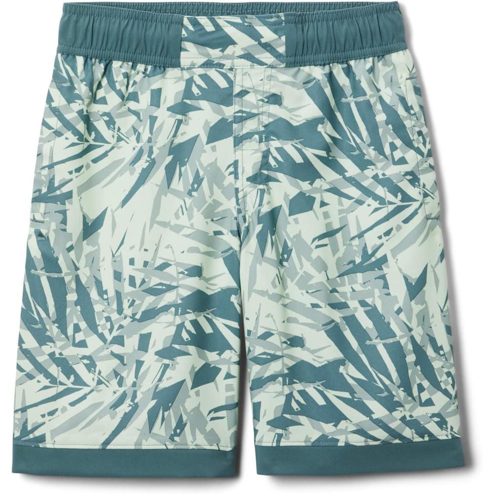 imageColumbia Boys Sandy Shores Boardshort MoistureWicking UV Sun ProtectionMetal Dye Palms TonalMetal