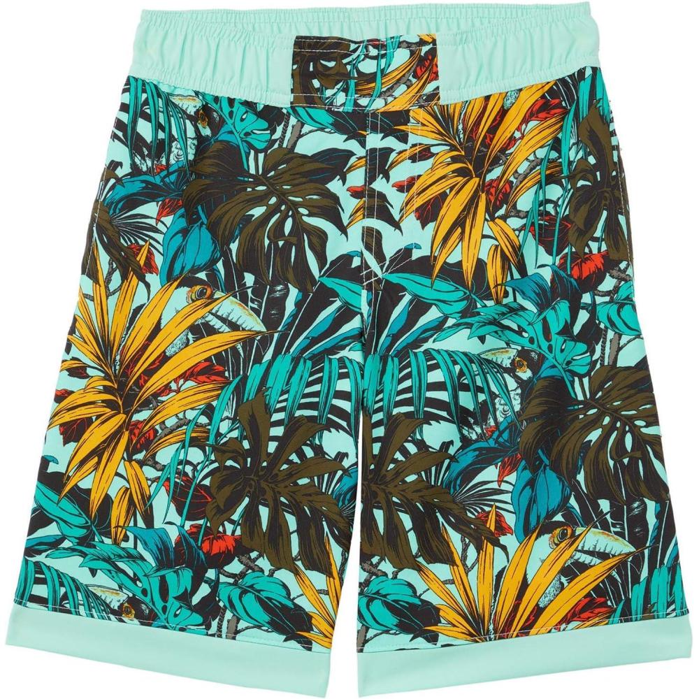 imageColumbia Boys Sandy Shores Boardshort MoistureWicking UV Sun ProtectionMint Cay Toucanical Multi