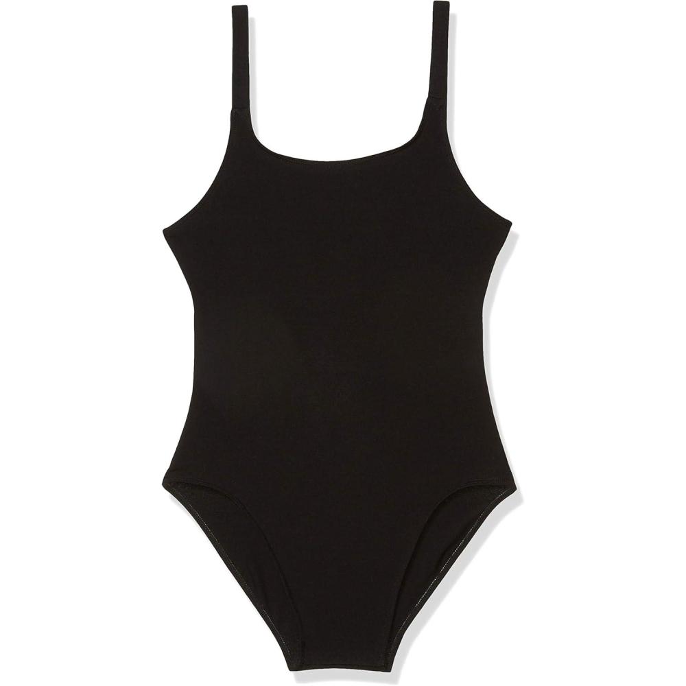 imageGirls Double Cross Jazz Leotard Big KidsBlack