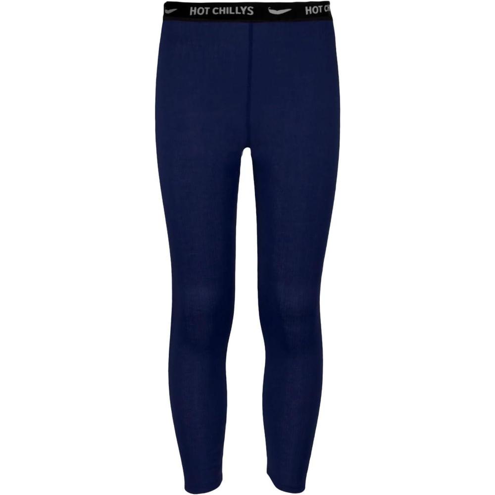imageHot Chillys Youth Peach Skins Lightweight Relaxed Fit Base Layer Bottoms  Warm MoistureWicking Thermal Underwear Ski PantsNavy