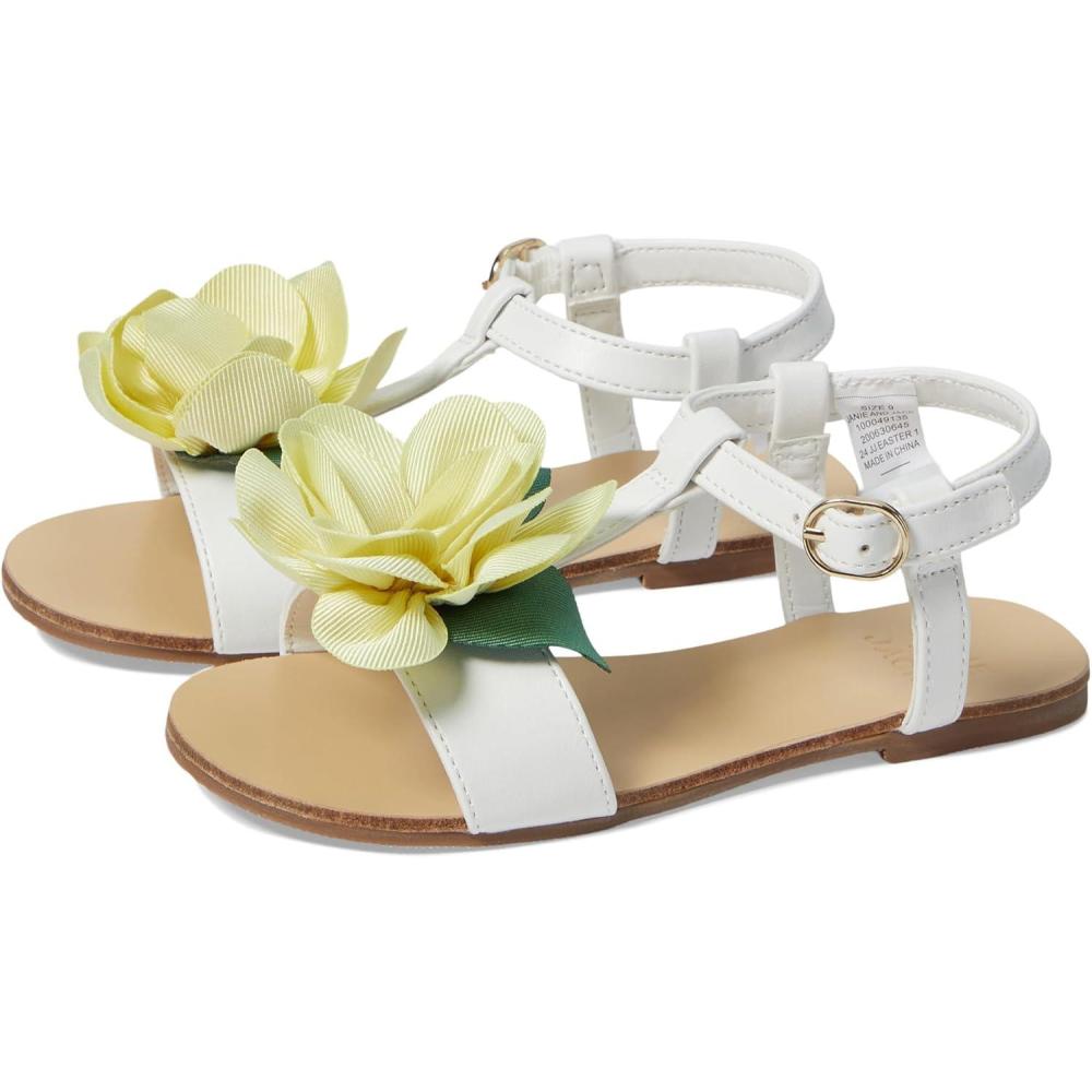imageJanie and Jack Girls Flower Sandal ToddlerLittle Big Kid FlatMulticolor