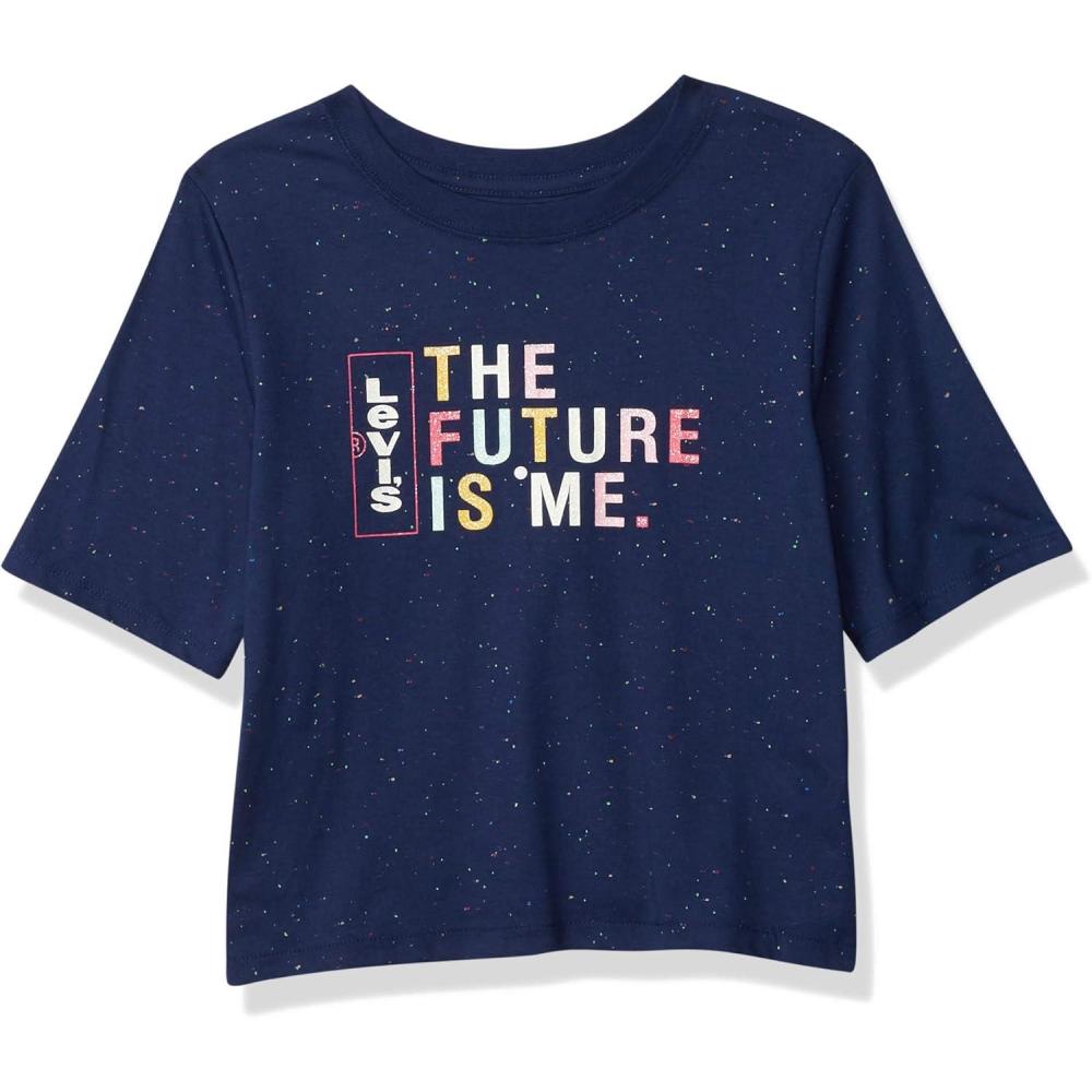 imageLevis Girls High Rise Graphic TShirtMedieval Blue