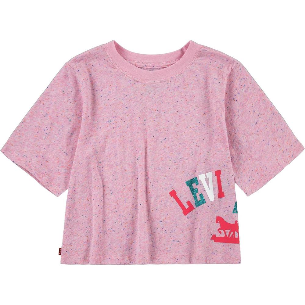 imageLevis Girls High Rise Graphic TShirtRose Shadow