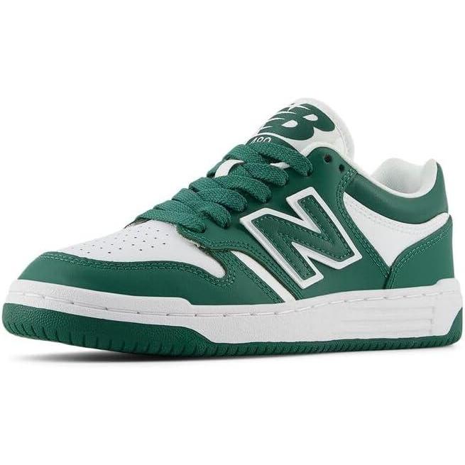 imageNew Balance Kids 480 V1 Laceup SneakerTeam Forest GreenWhite