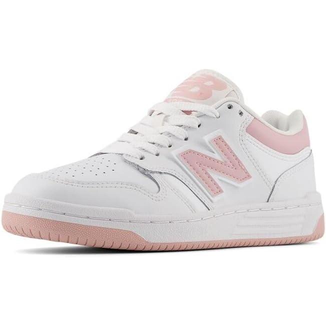 imageNew Balance Kids 480 V1 Laceup SneakerWhiteOrb Pink