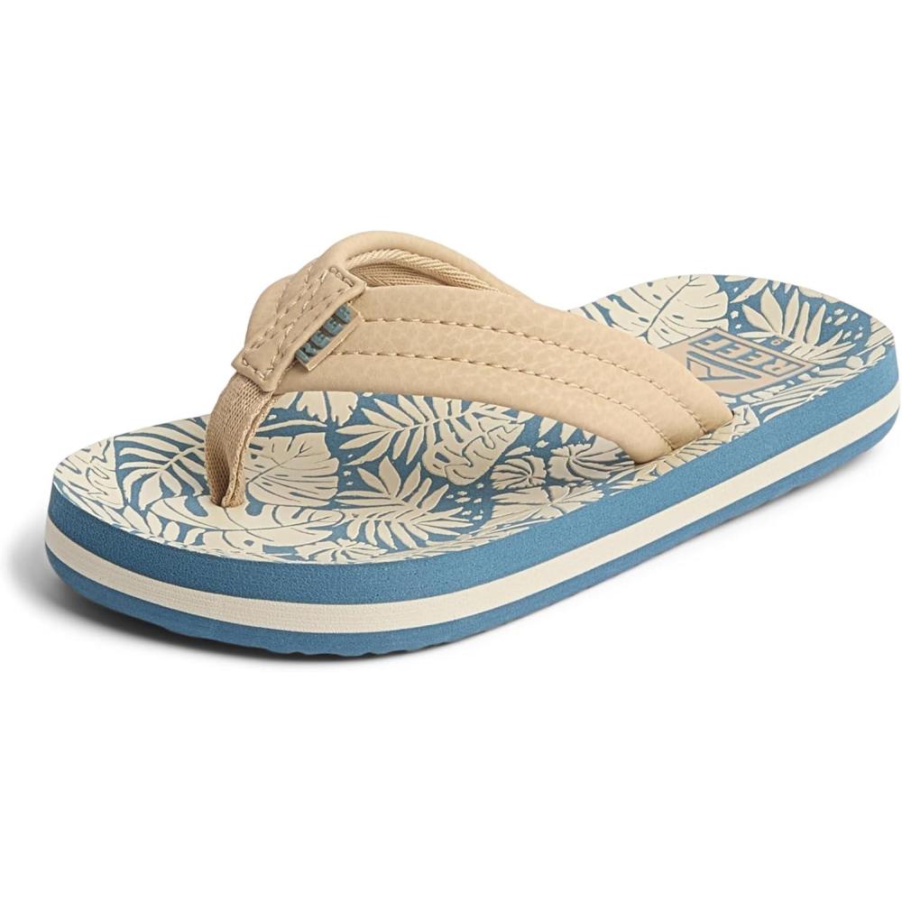 imageREEF unisexchild Kids Ahi BeachBlueTan Palm