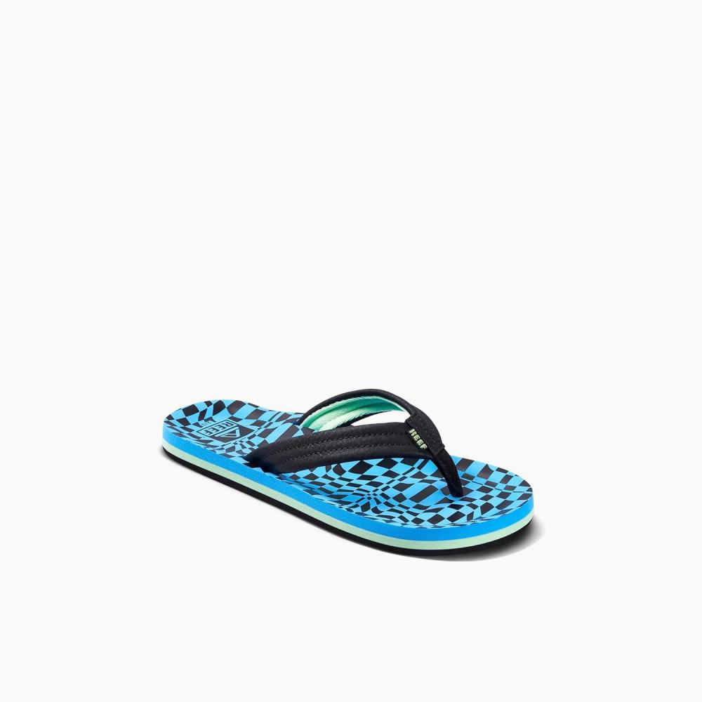 imageREEF unisexchild Kids Ahi BeachSwell Checkers