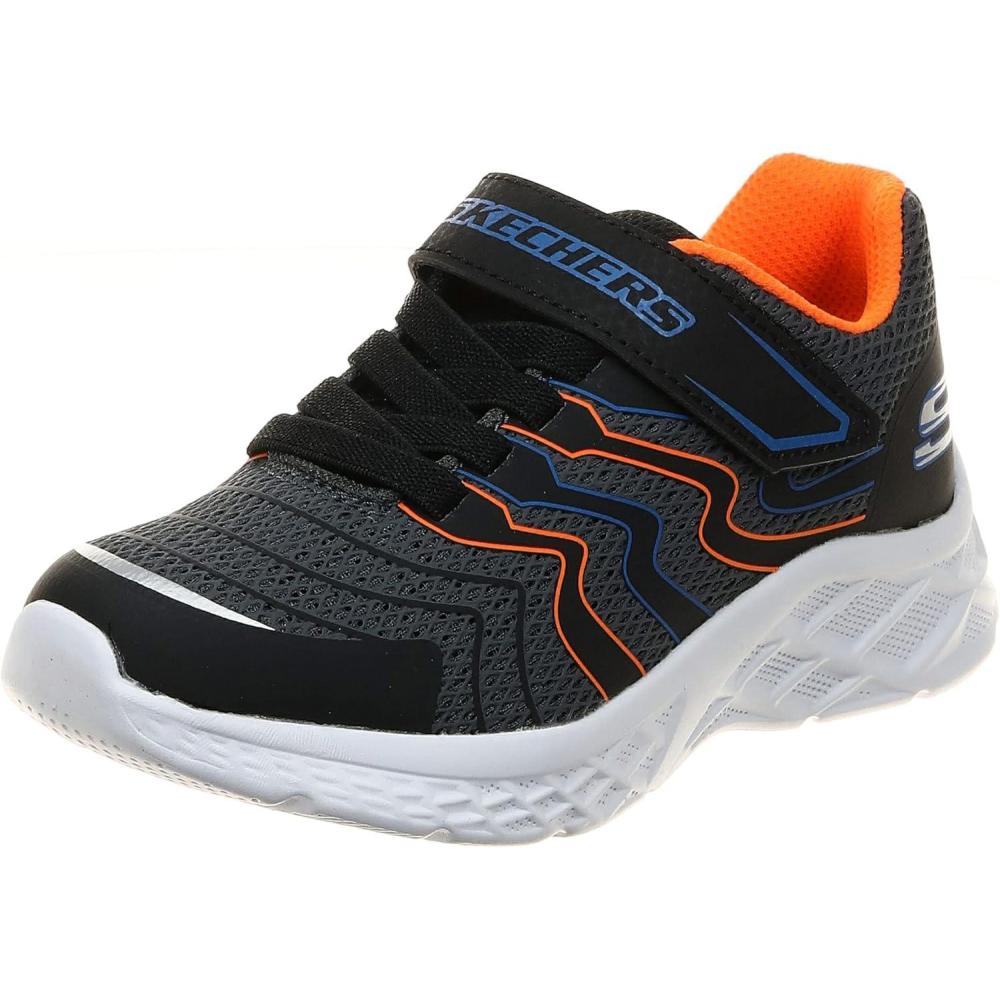 imageSkechers UnisexChild Microspec Ii  TromsonBlackBlueOrange