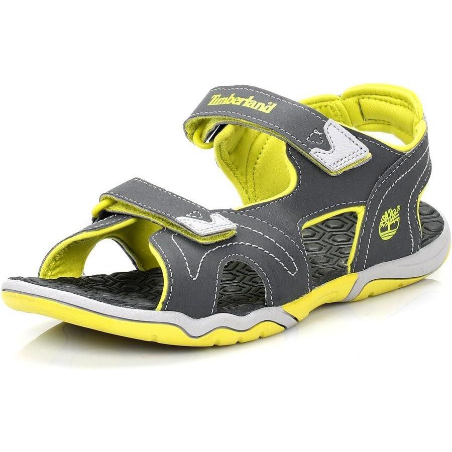 imageTimberland UnisexChild Adventure Seeker 2StrapTK SandalDark GreyGreen