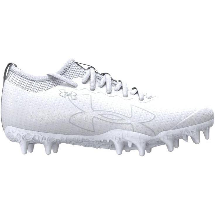 imageUnder Armour Boys Blur Select Jr Football Cleats Sneaker100 WhiteWhiteHalo Gray