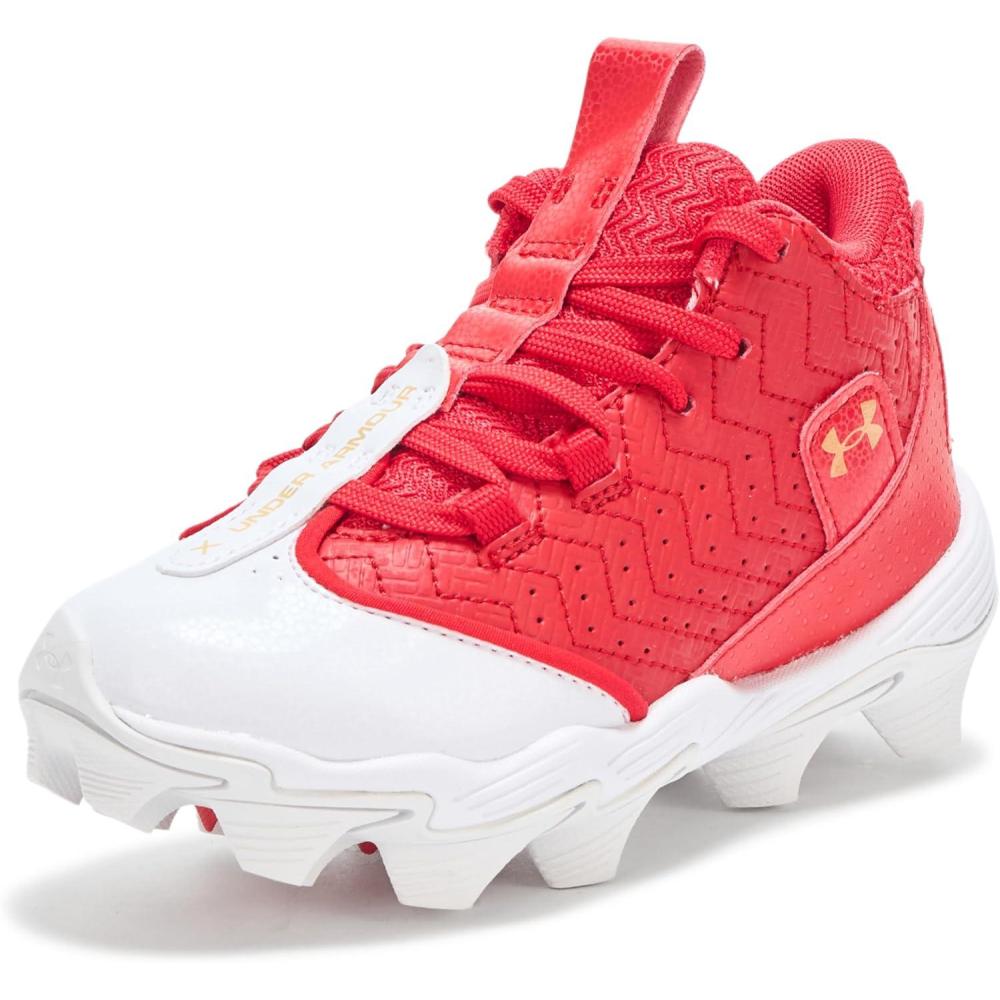 imageUnder Armour Boys Harper 9 Rm Jr Sneaker103 WhiteRedMetallic Gold