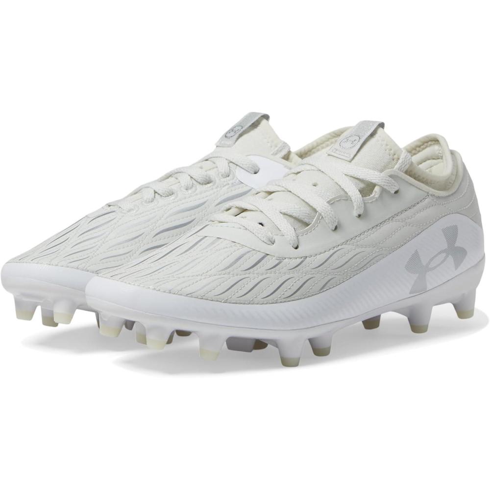 imageUnder Armour Boys Magnetico Select 4 Jr Football Cleat100 WhiteWhite ClayMetallic Silver