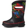 BOGS Rainboot Glitter Girls’ Toddler-Youth Boot(Black Multi Dino)