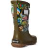 BOGS Unisex-Child Kids Rainboot Rain Boot(Army Green Multi)