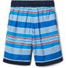 Columbia Boys Sandy Shores Boardshort, Moisture-Wicking, UV Sun Protection(Bright Indigo Danby Stripe/Collegiate Navy)