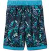 Columbia Boys Sandy Shores Boardshort, Moisture-Wicking, UV Sun Protection(Collegiate Navy King Palms)